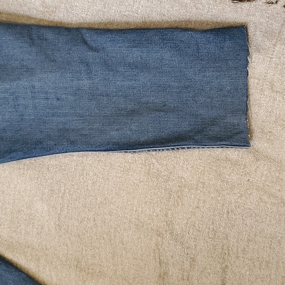 Grlfrnd Naomi women's highrise cut off crop distressed jeans size 31 - Picture 10 of 16